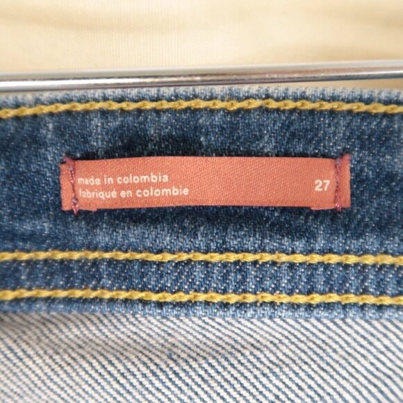 Pilcro Anthro Jeans Ankle Medium Wash Blue Lo Rise Distressed RN66170 Women's 27 - Picture 10 of 12